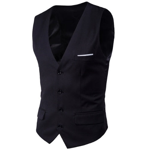 Men's Slim Suit Vest Large Size Sleeveless Vest