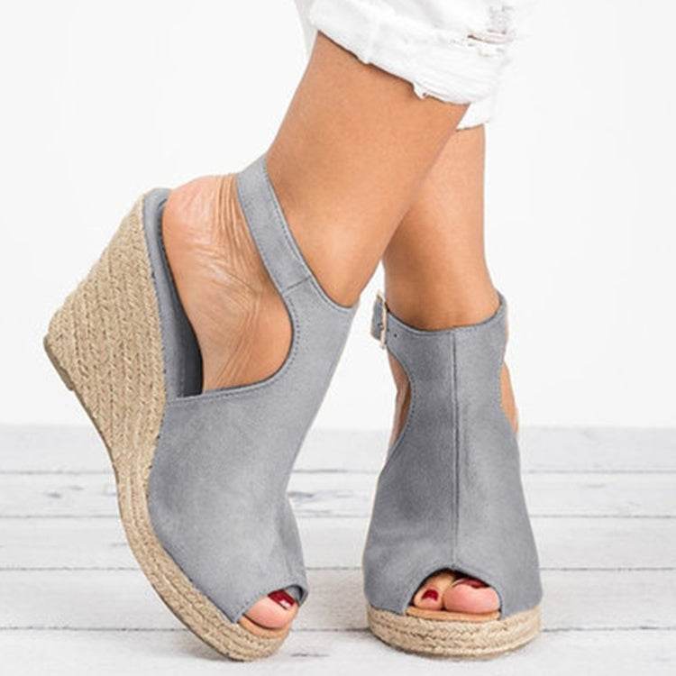 Fashion Women Platform Sandals Peep Toe Spartan Sandals Women Summer Wedges High Heel Shoes - Mubimart