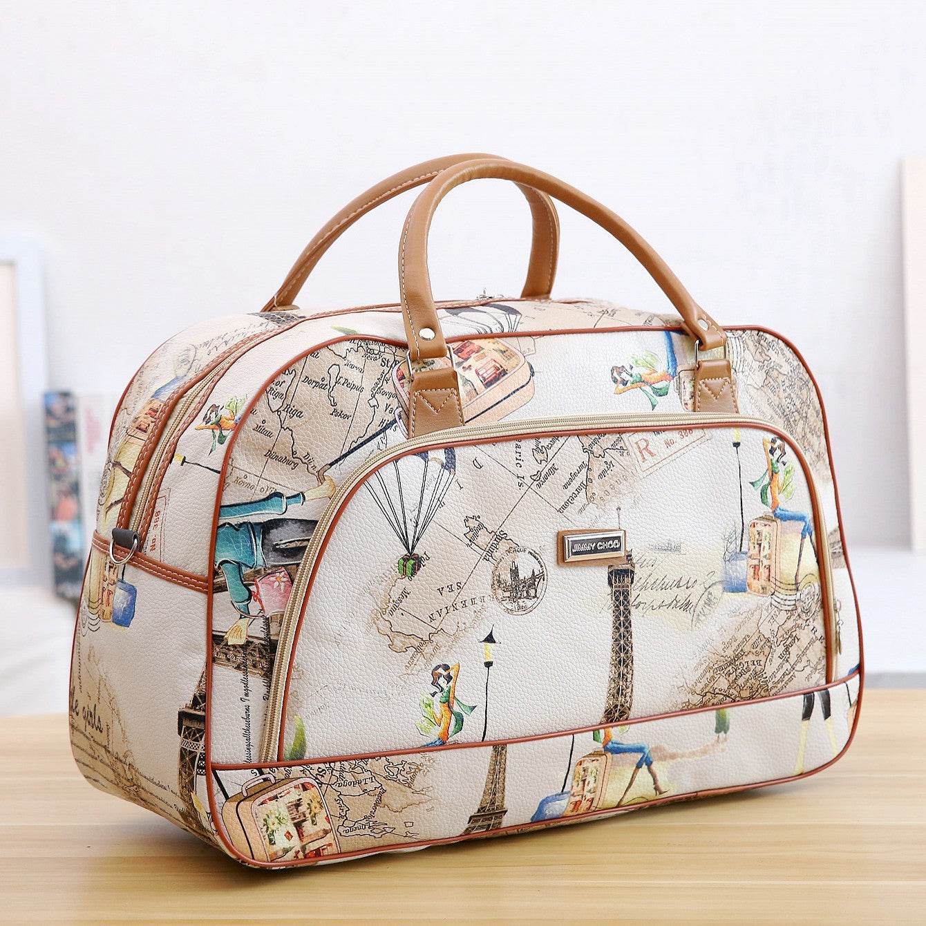 Hand travel bag duffel bag PU gift bag - Mubimart