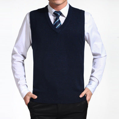 Men's cashmere vest sweater waistcoat