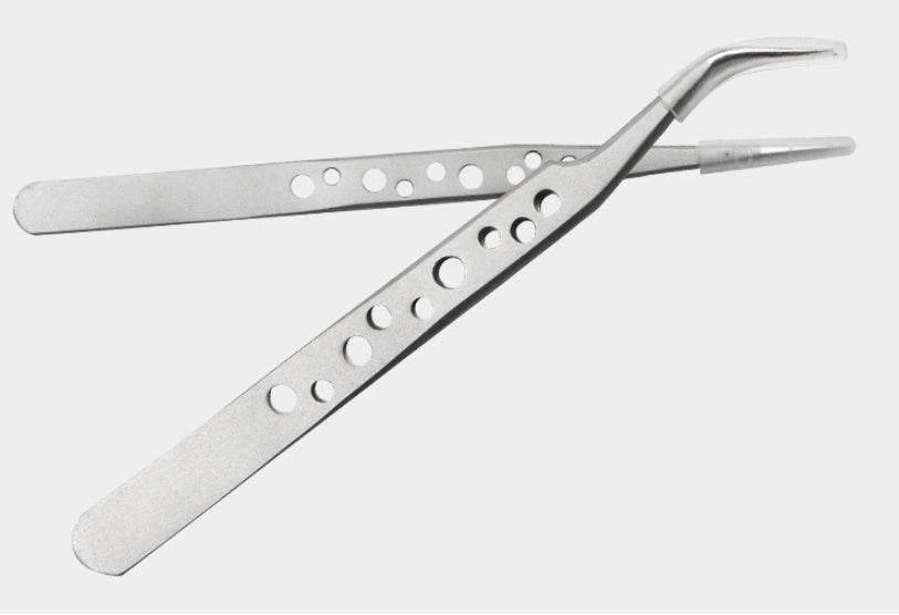 Stainless steel camera elbow DIY tweezers - Mubimart