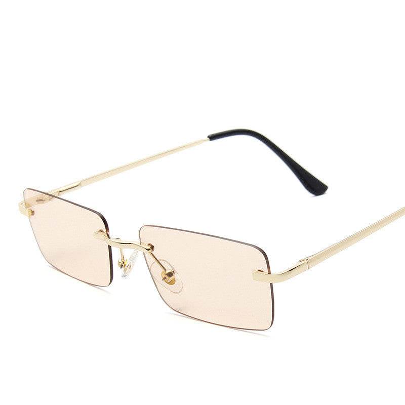 Rimless sunglasses women square - Mubimart
