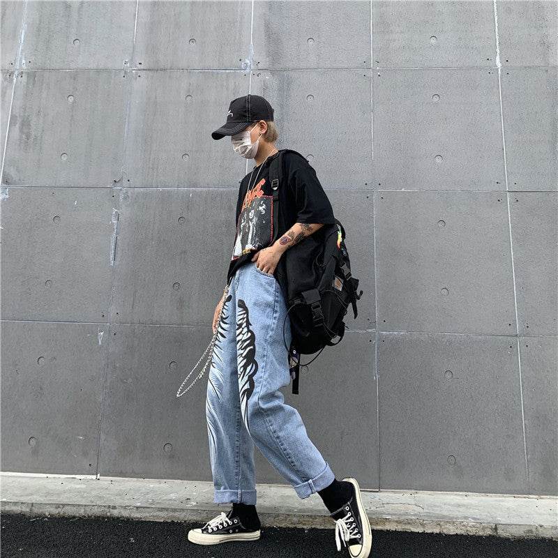 Printed jeans - Mubimart