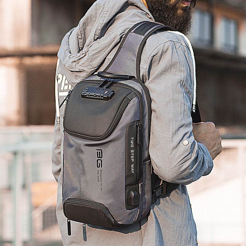 Fanny Pack For Men Waist Chest Bag Sling Bag Mens College - Mubimart