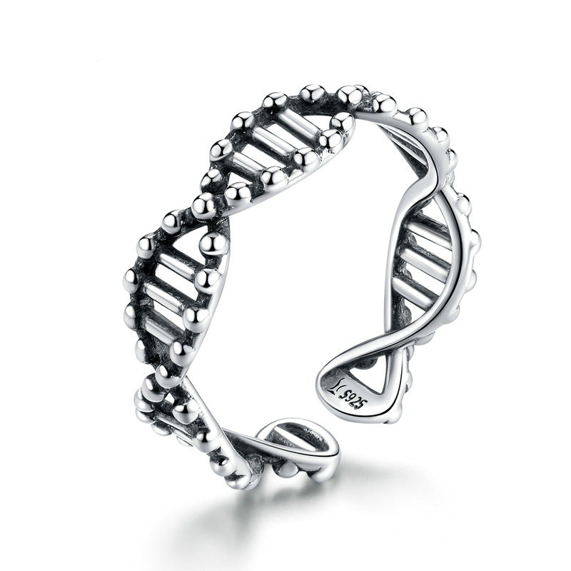 DNA sterling zilveren ring