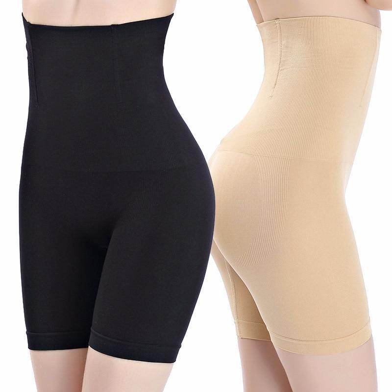 Women High Waist Thigh And Tummy Slimming Shorts - Mubimart