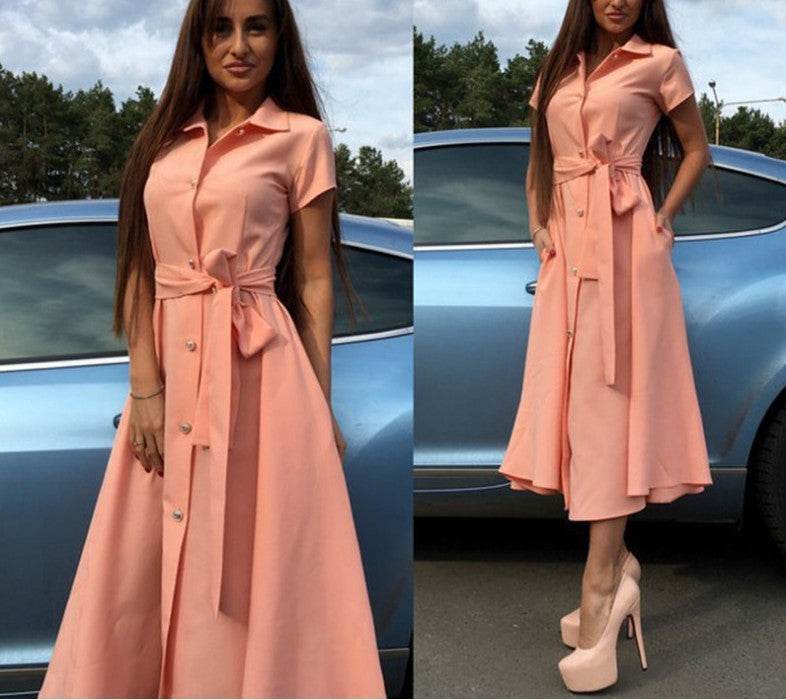 Long Shirt Dress - Mubimart