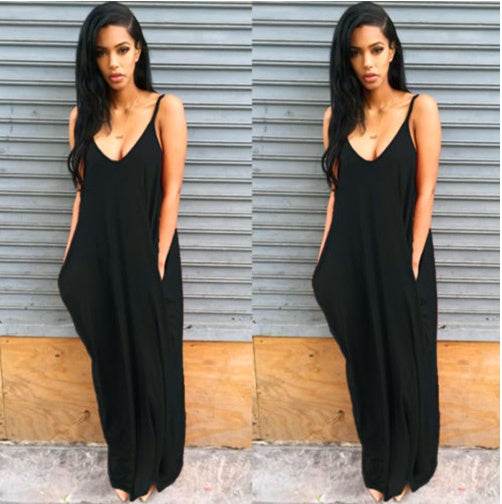 Women Summer Dress Casual Long Dresses Plus Size - Mubimart