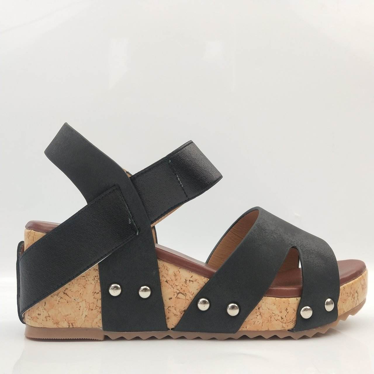 Muffin thick platform wedge sandals - Mubimart