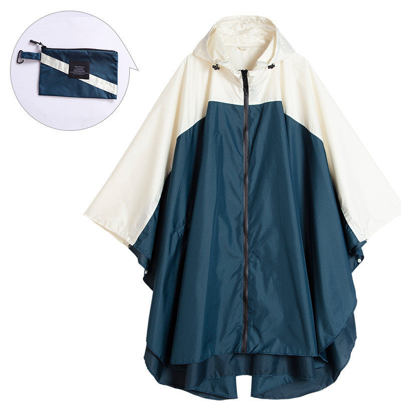 Cape stitched raincoat