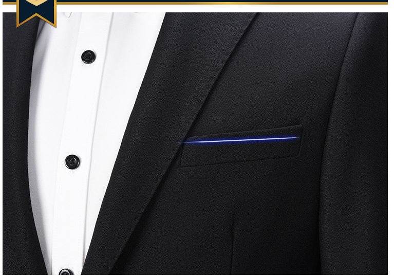 Three-piece suit jacket men - Mubimart