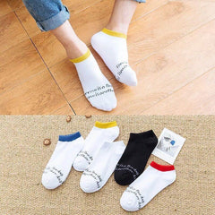 Solid color low socks - Mubimart -  