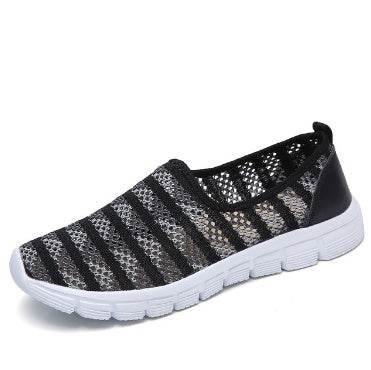 Summer women shoes women Breathable Mesh sneakers shoes ballet flats ladies slip on flats loafers shoes - Mubimart