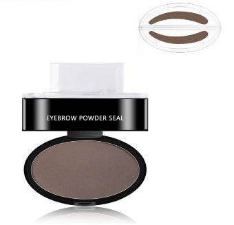 Eyebrow Powder Stamp Tint Stencil Kit Cosmetics Professional Makeup Waterproof Eye Brow Stamp Lift Eyebrow Enhancers Stencil Kit - Mubimart