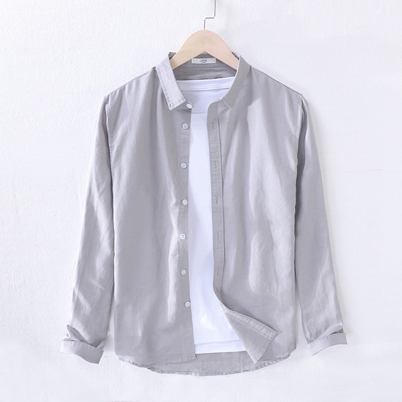 Long sleeve linen shirt