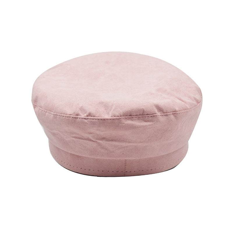 Vintage deerskin velvet octagonal hats - Mubimart