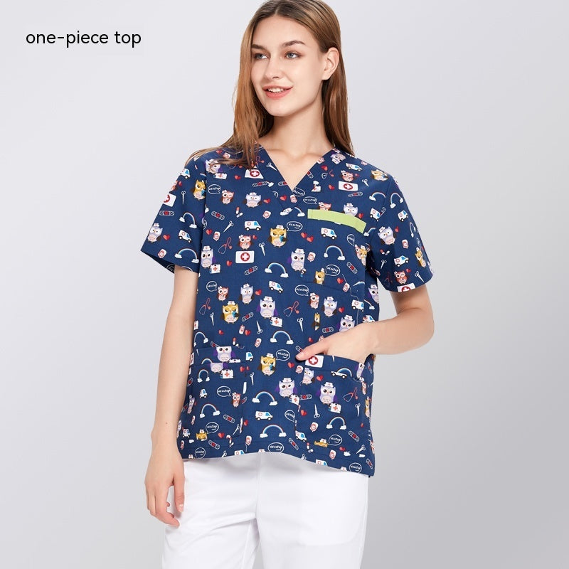 Dental Clinic Printed Work Clothes - Mubimart -  