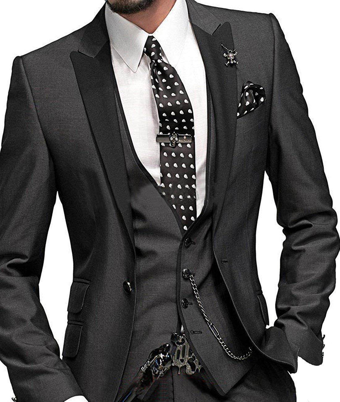 Men's Three-piece Suit Bridegroom Best Man Wedding Suit Men - Mubimart