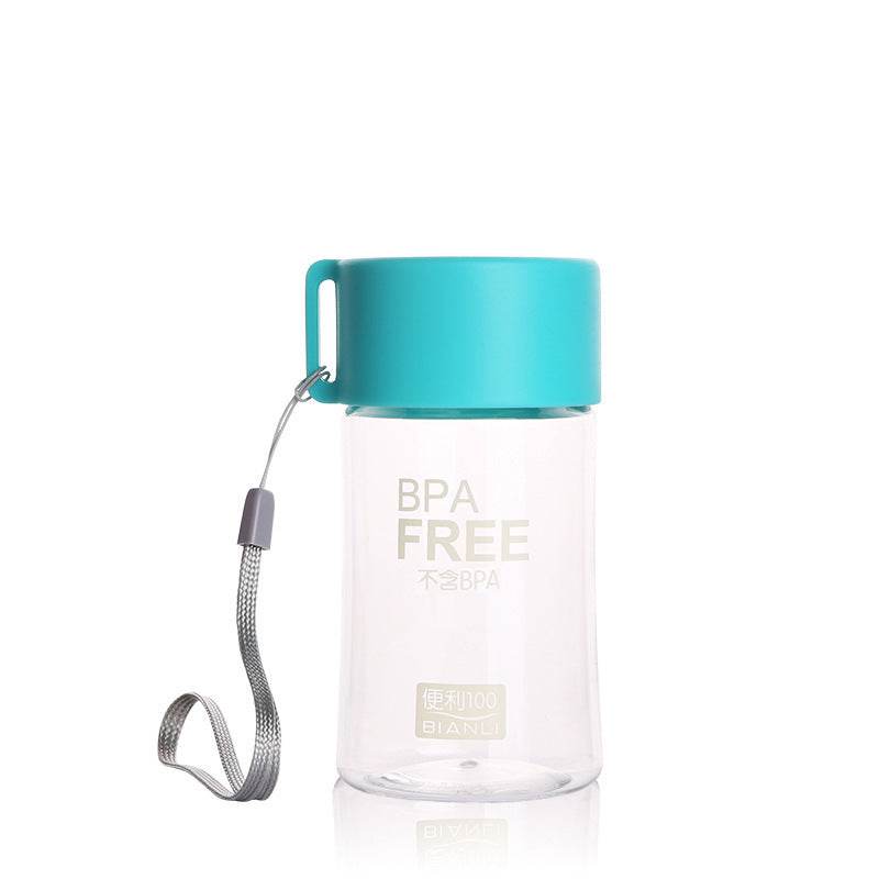 Mini Plastic Cup Water Cup Cute Portable Accompanying Cup With Rope - Mubimart