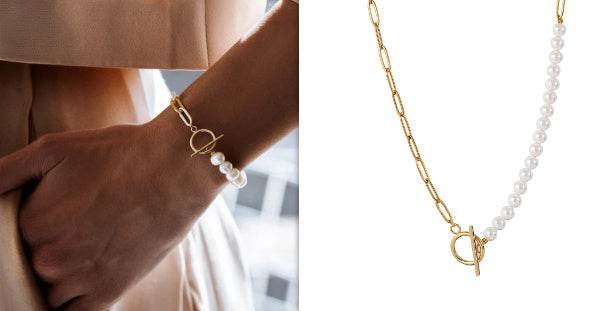 Fashion Pearl Chain Necklace For Women - Mubimart