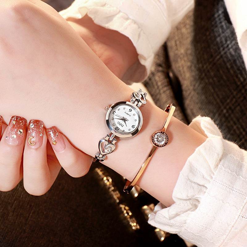 Simple Rhinestone Jewelry For Women Casual Watch - Mubimart