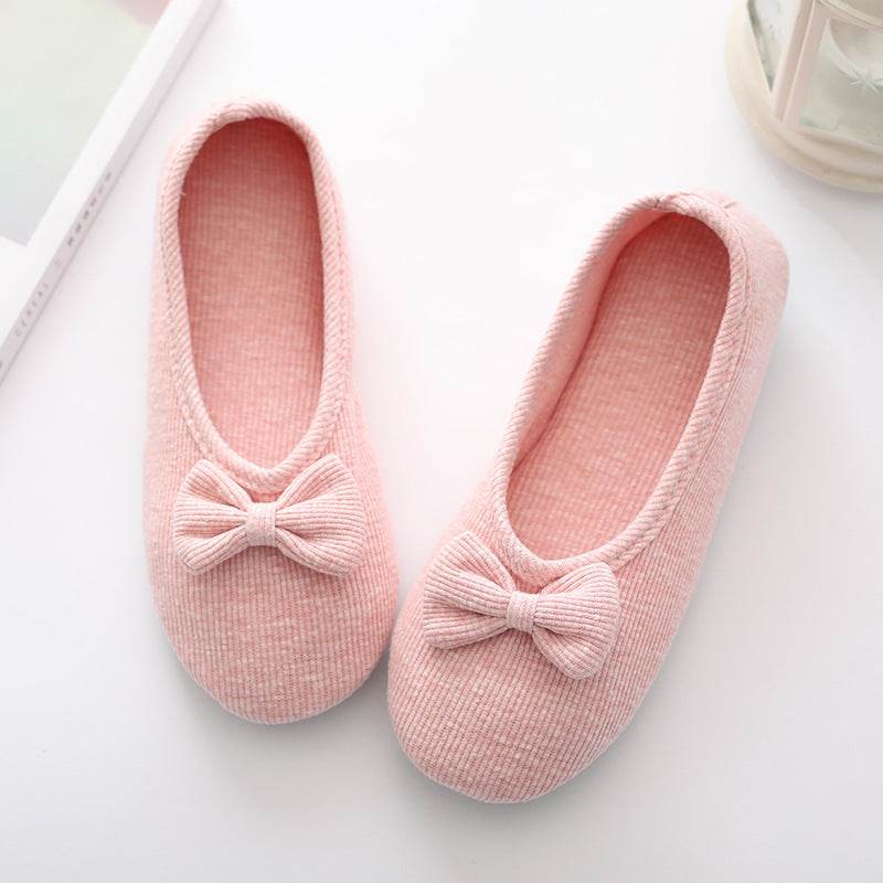 Maternity Indoor Floor Household Shoes Cotton Slipper Female - Mubimart