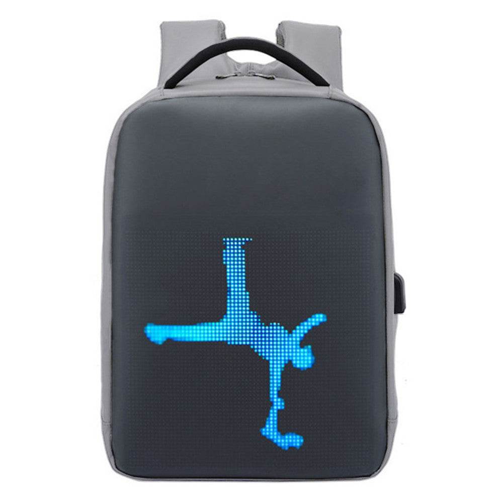 Waterproof LED Display Backpack Dynamic Duffel Bag - Mubimart
