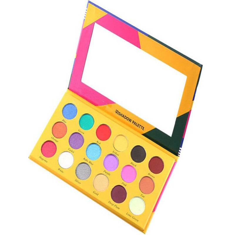 18 Color Diary Eyeshadow Pearly Matte Burst Eyeshadow - Mubimart