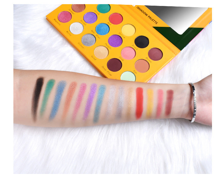 18 Color Diary Eyeshadow Pearly Matte Burst Eyeshadow - Mubimart -  