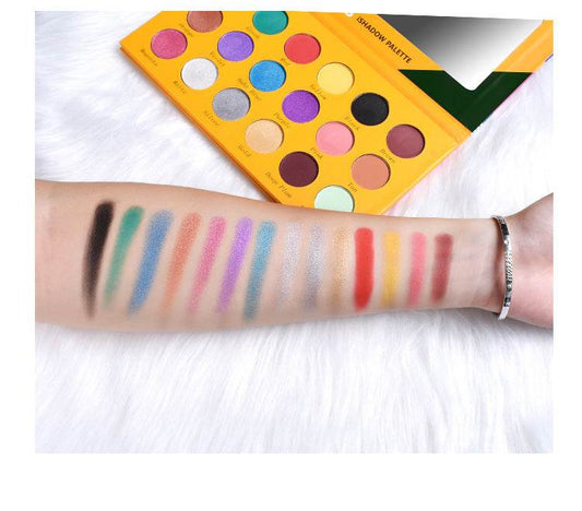 18 Color Diary Eyeshadow Pearly Matte Burst Eyeshadow - Mubimart