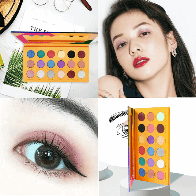 18 Color Diary Eyeshadow Pearly Matte Burst Eyeshadow - Mubimart