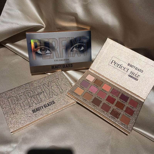 18 color eyeshadow multicolor desert rose eyeshadow tray - Mubimart