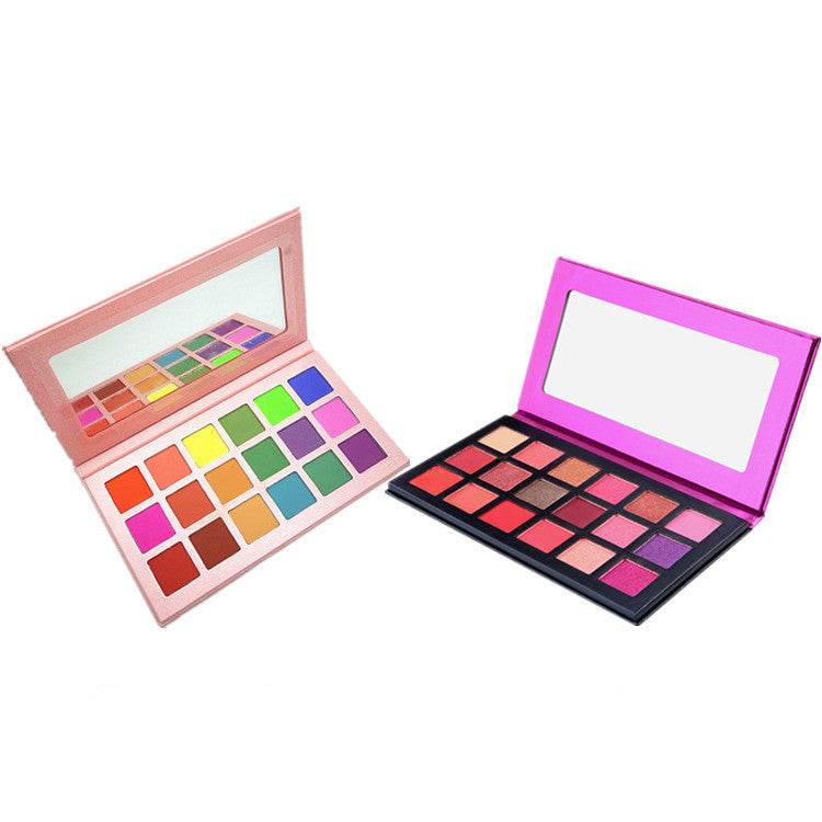 18 color eyeshadow palette square eyeshadow - Mubimart
