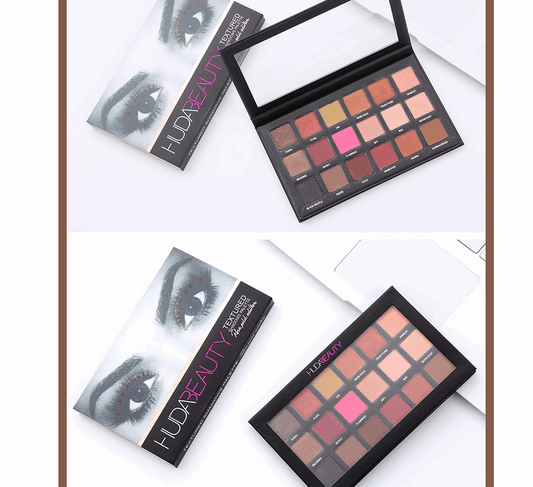 18 color eyeshadow pearlescent matte earth color eyeshadow - Mubimart