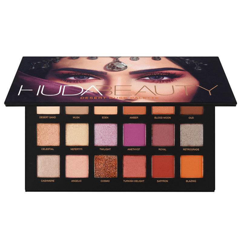 18 color eyeshadow pearlescent matte earth color eyeshadow - Mubimart