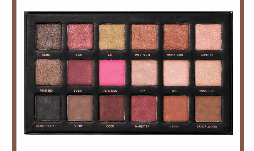 18 color eyeshadow pearlescent matte earth color eyeshadow - Mubimart
