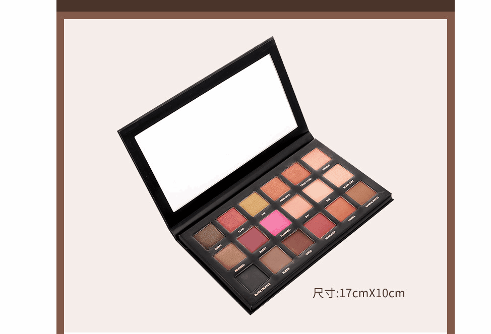 18 color eyeshadow pearlescent matte earth color eyeshadow - Mubimart