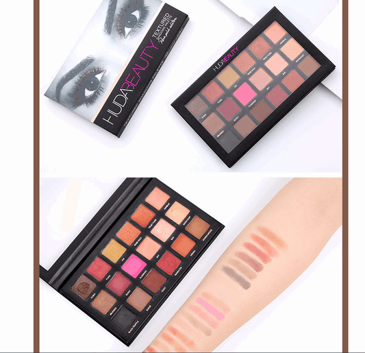 18 color eyeshadow pearlescent matte earth color eyeshadow - Mubimart