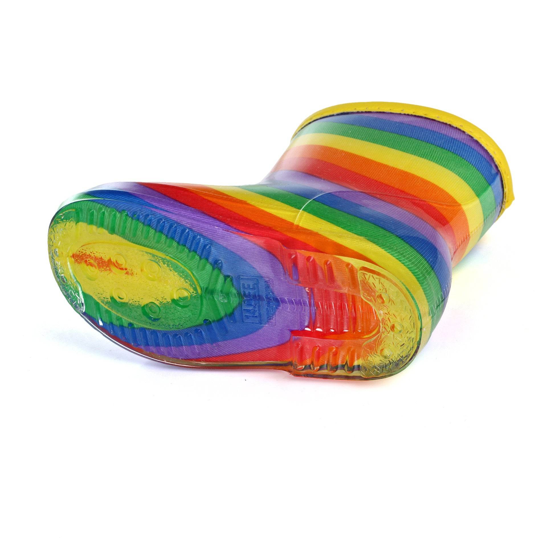 Crystal Jelly Rain Boots Cartoon Rainbow Rain Shoes Japanese Boys And Girls Rain Boots - Mubimart