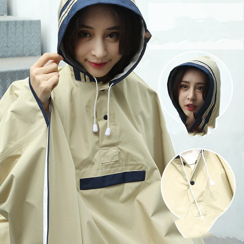 Hiking bike raincoat cloak