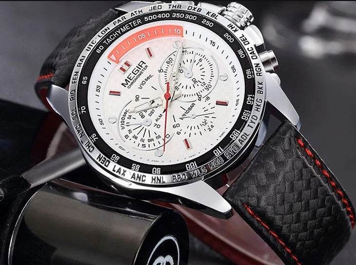 Cheap Wholesale Original 1010 Leather Strap 3ATM Waterproof Quartz Luxury Business Mens Watches - Mubimart
