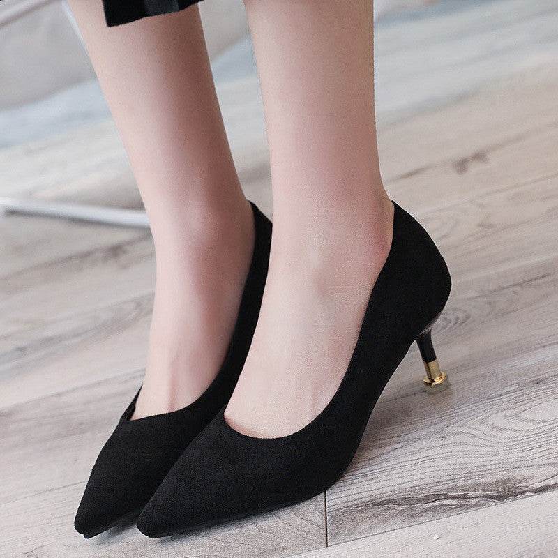 Pointed Leopard High Heels - Mubimart