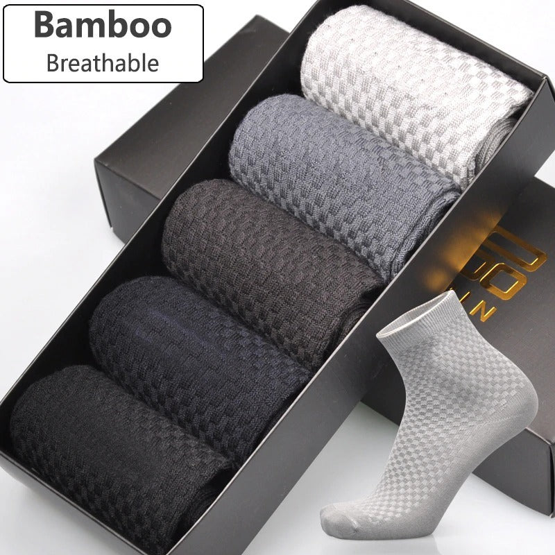 Socks men's new bamboo fiber men's socks - Mubimart - Athletic socks 