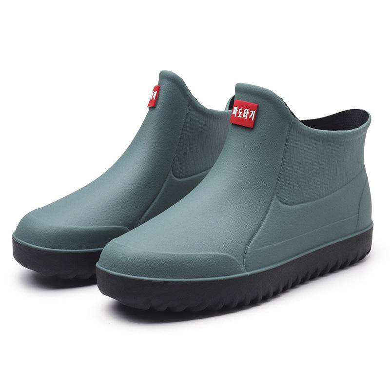 Men's Non-slip Waterproof Fashion Rain Boots - Mubimart