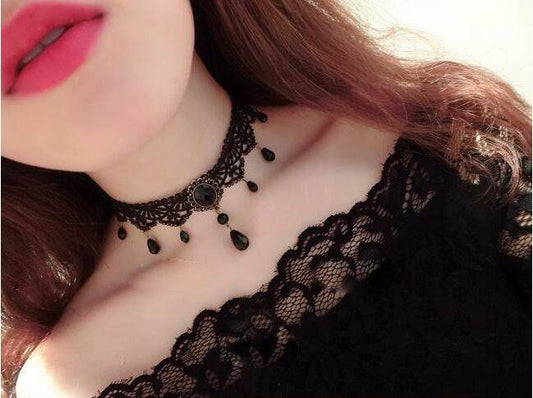 Black Velvet Choker - Mubimart