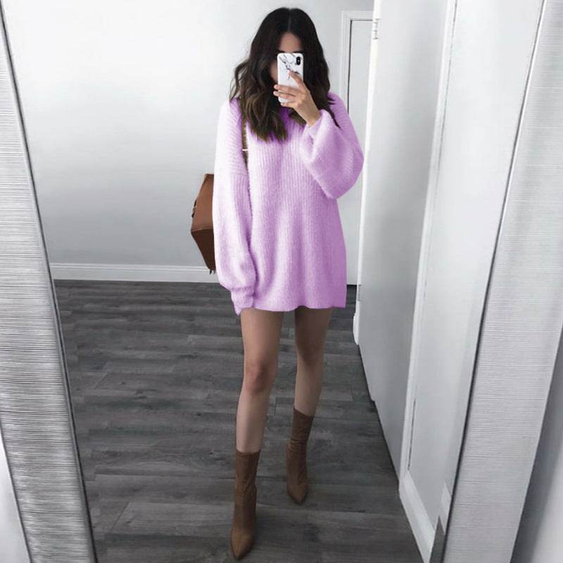 Plus-size casual sweater - Mubimart