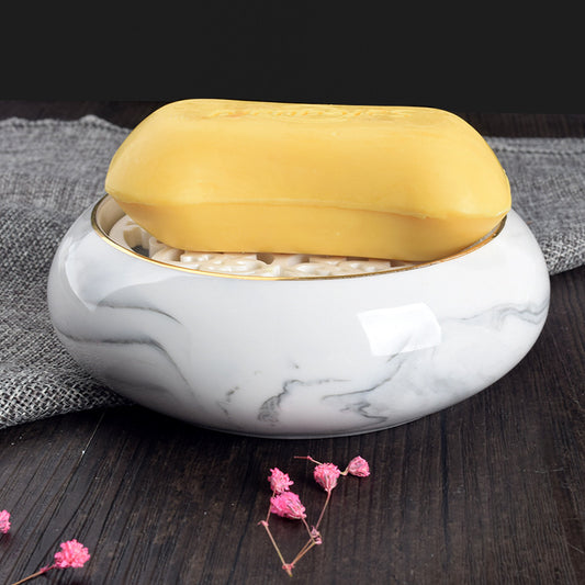 Ceramic double soap dish