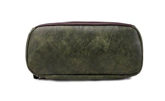 Anti-theft soft leather backpack women - Mubimart