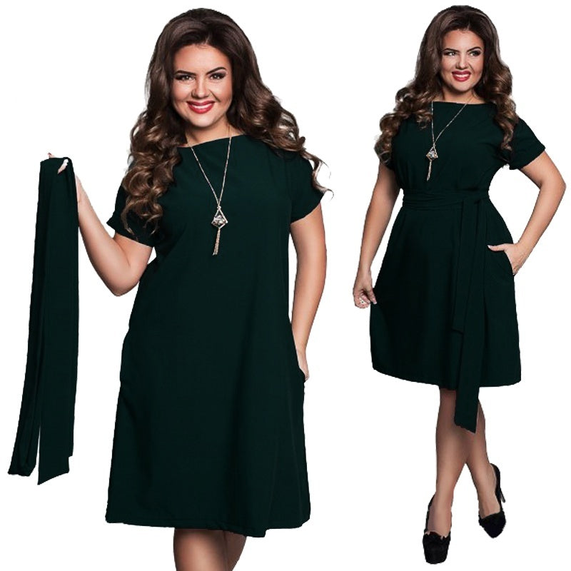 Plus size dress for women big size ladies clothing - Mubimart - Women Plus Size Dress 