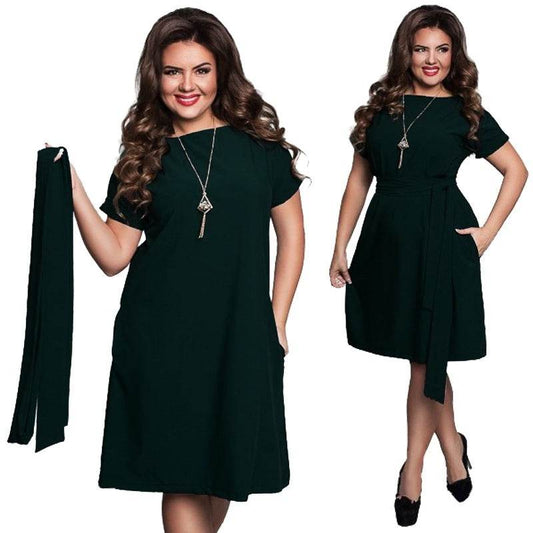 Plus size dress for women big size ladies clothing - Mubimart